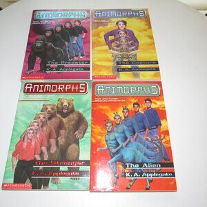 Vintage 90s Nostalgia – Animorphs Book Lot (Set of 4) by K.A. Applegate - #5 - 8